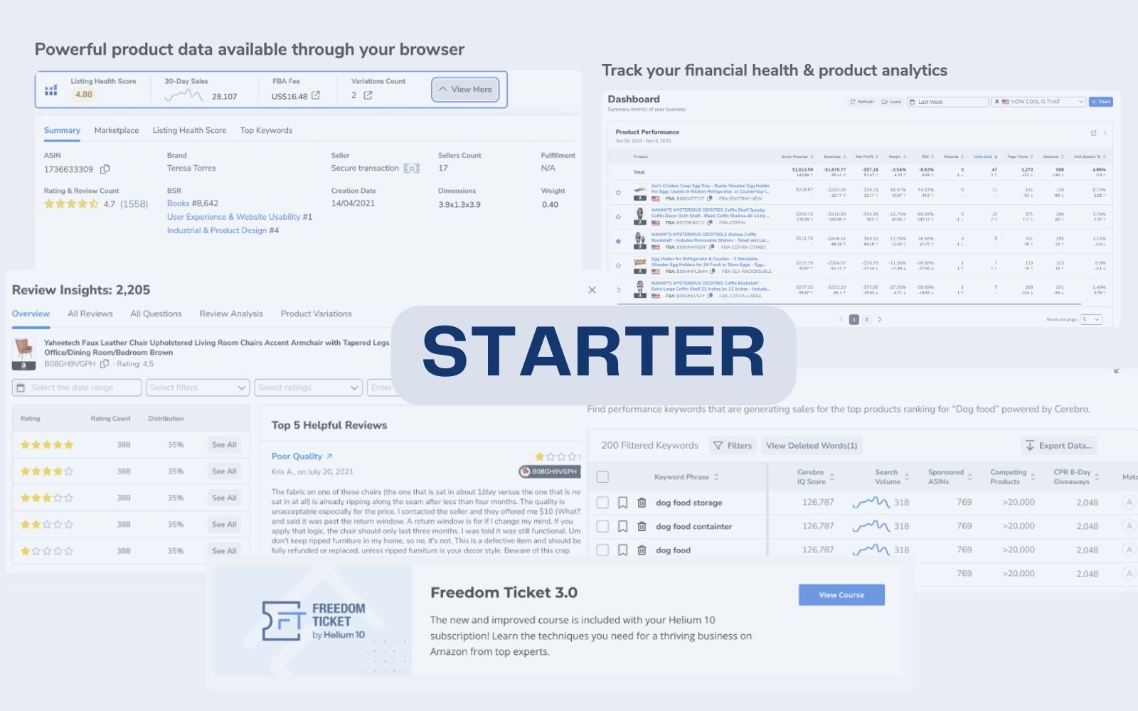 Helium 10 Starter plan